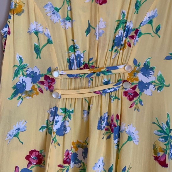 Coldwater creek Vintage 90's dress grunge floral maxi /midi dress pheobe friends - Picture 5 of 9